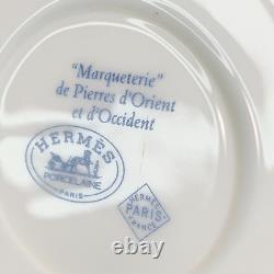 Hermes Pierres d'Orient et d'Occident Demitasse Coffee Cup Saucer x 2 Sets