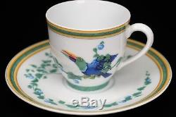 Hermes Toucan Demitasse Cup and Saucer