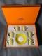 Hermes Yellow Porcelain Demitasse 8 Cup And Saucer Set