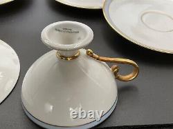 Hutschenreuther Germany Demitasse Pedestal Cups With Saucers/ 6