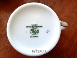Hutschenreuther Lorenz JHR Germany 4 Demitasse Espresso Cups & Saucers Vintage