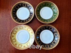 Hutschenreuther Lorenz JHR Germany 4 Demitasse Espresso Cups & Saucers Vintage