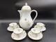 Hutschenreuther Saxony Germany Coffee Pot & (4) Demitasse Cups & Saucers