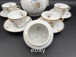 Hutschenreuther SAXONY Germany Coffee Pot & (4) Demitasse Cups & Saucers