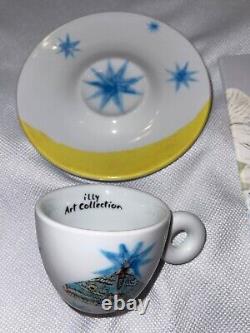 ILLY Espresso Demitasse 5 Cups 5 Saucers KIKI SMITH Butterflies ITALY