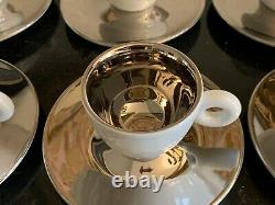 Illy Art Collection by Anish Kapoor Set of 6 Espresso Demitasse cups and Saucers