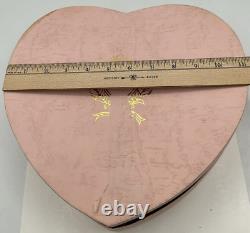 Imperial Japan Design Set of 6 Demitasse Cups Saucers Pink Heart Valentine Box