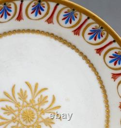 Imperial Royal Vienna Porcelain Demitasse Cup Saucer Set 6 Sorgenthal 1798 Gold