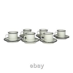 Ipa Espresso Cups Saucers Italian Set (6) Demitasse Tea Botanic Garden Flowers