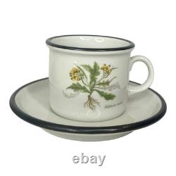 Ipa Espresso Cups Saucers Italian Set (6) Demitasse Tea Botanic Garden Flowers