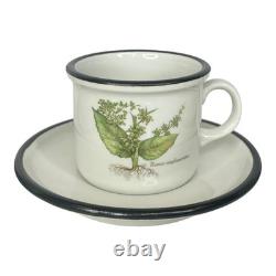 Ipa Espresso Cups Saucers Italian Set (6) Demitasse Tea Botanic Garden Flowers