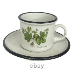 Ipa Espresso Cups Saucers Italian Set (6) Demitasse Tea Botanic Garden Flowers
