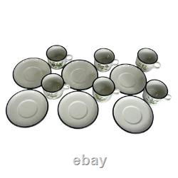Ipa Espresso Cups Saucers Italian Set (6) Demitasse Tea Botanic Garden Flowers
