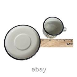 Ipa Espresso Cups Saucers Italian Set (6) Demitasse Tea Botanic Garden Flowers