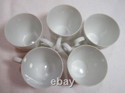 Jammet-Seignolles Limoges France 11 Demitasse Cups & Saucers Pink Floral