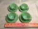 Jane Ray Jadeite Demi Tasse Cups And Saucers Rare And Collectable 4 Available