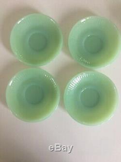 Jane Ray Jadeite Demi Tasse Cups And Saucers Rare and Collectable 4 Available