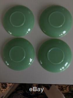 Jane Ray Jadeite Demi Tasse Cups And Saucers Rare and Collectable 4 Available