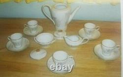 Johann Haviland Bavaria Germany Demitasse 15 pc Tea Set with tea pot, creamer