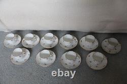 KIMBERLY by HEREND Set of 10 Demitasse Cups & Saucers 709 MF