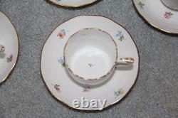 KIMBERLY by HEREND Set of 10 Demitasse Cups & Saucers 709 MF