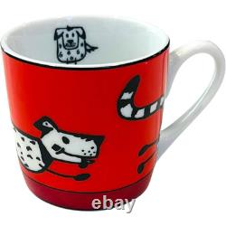 KONITZ / Demitasse / Espresso Mug Cup & Saucer / Animal Stories / Dog LOT of 9