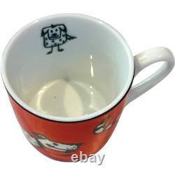 KONITZ / Demitasse / Espresso Mug Cup & Saucer / Animal Stories / Dog LOT of 9