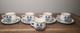 Karaca Iznik Turkish Demitasse 5 2espresso Coffee Cups & 4 4.5 Saucers