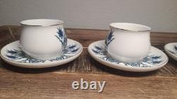 Karaca iznik Turkish Demitasse 5 2Espresso Coffee Cups & 4 4.5 Saucers