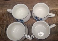Karaca iznik Turkish Demitasse 5 2Espresso Coffee Cups & 4 4.5 Saucers