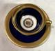 Lenox Gilded Cobalt With Flowers Demitasse Cup And Saucer
