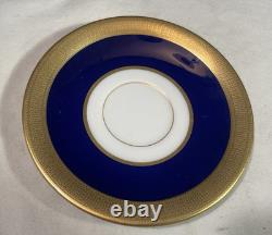 LENOX GILDED COBALT With FLOWERS DEMITASSE CUP AND SAUCER