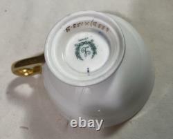 LENOX GILDED COBALT With FLOWERS DEMITASSE CUP AND SAUCER