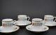 Limoges Raynaud Vieux Chine Set Of Four Demitasse Cups And Saucers