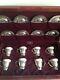 Lapaglia Sterling Silver Set 8 Demitasse Cups & Saucers Withliners Fitted Box