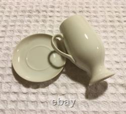 Lagardo Tackett TACK Porcelain Diablo Footed Demitasse Espresso Cups + Saucers