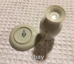 Lagardo Tackett TACK Porcelain Diablo Footed Demitasse Espresso Cups + Saucers