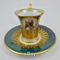 Lamm Dresden Portrait Demitasse Cup & Saucer