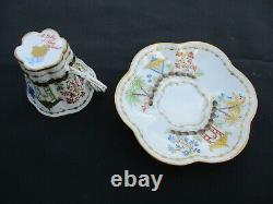 Le Tallec Paris Antique French Demitasse & Saucer Cirque Chinois Chinese Circus