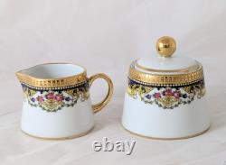 Legle LIMOGES FRANCE Tray, Demitasse Pot, 2 Cups & Saucers, Creamer, Sugar SET