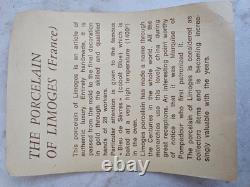 Legle Porcelain Limoges Gold Encrusted Set of 6 Demitasses & Saucers