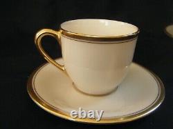 Lenox #86 DEMITASSE CUPS & SAUCERS Gold Band (Set of 8) REDUCED