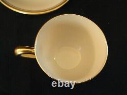Lenox #86 DEMITASSE CUPS & SAUCERS Gold Band (Set of 8) REDUCED