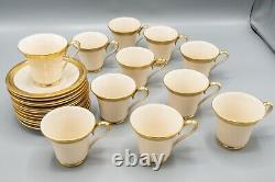 Lenox Aristocrat Demitasse Cup and Saucers Set of 11 FREE USA SHIPPING