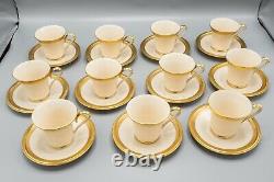 Lenox Aristocrat Demitasse Cup and Saucers Set of 11 FREE USA SHIPPING