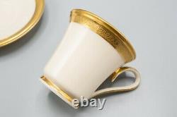 Lenox Aristocrat Demitasse Cup and Saucers Set of 11 FREE USA SHIPPING