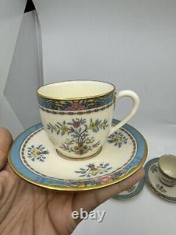 Lenox Blue Tree Demitasse Cups & Saucers