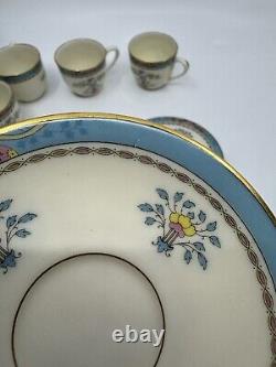 Lenox Blue Tree Demitasse Cups & Saucers