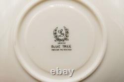 Lenox Blue Tree Demitasse Cups & Saucers Set of 8 Black Backstamp -FREE USA SHIP