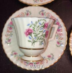 Lenox Cinderella Demitasse / Espresso Cup & Saucer V308 set of 12 RARE MINT